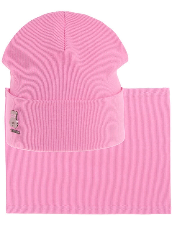 Комплект для девочки Перемена комплект, Миалт розовый, лето - Комплект: шапочки и шарф