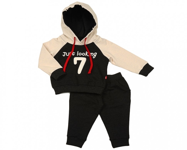 Спортивный костюм для мальчиков Mini Maxi, модель 1116, цвет серый/красный - Костюмы спортивные