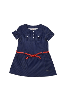 Платье для девочек Mini Maxi, модель 4760, цвет синий/белый