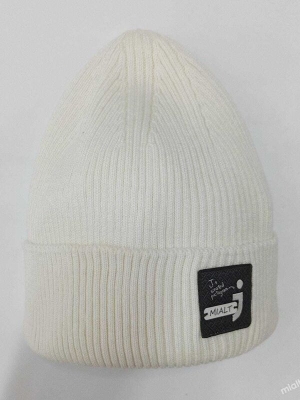 Шапка для мальчика Джеффри, Миалт белый, весна-осень