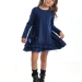 Платье для девочек Mini Maxi, модель 6806, цвет синий/синий/мультиколор