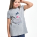 Футболка для девочек Mini Maxi, модель 3968, цвет серый