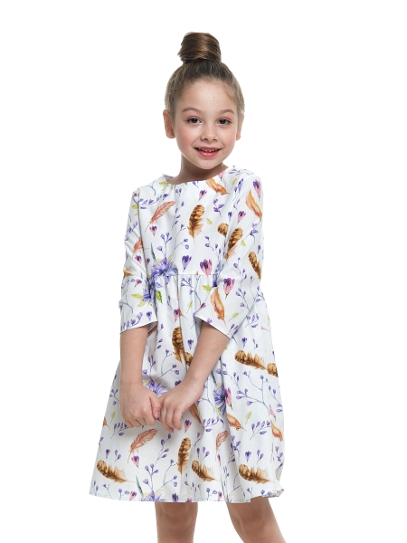 Платье для девочек Mini Maxi, модель 7666, цвет мультиколор - Платья для девочек с рукавом 3/4