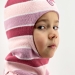 Шапка-шлем зима, скб лиловый+т.розовый+св.розовый