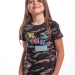 Футболка для девочек Mini Maxi, модель 4653, цвет камуфляж