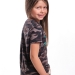 Футболка для девочек Mini Maxi, модель 4653, цвет камуфляж