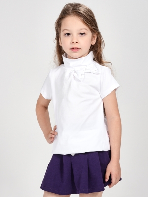 Футболка для девочек Mini Maxi, модель 0667, цвет белый