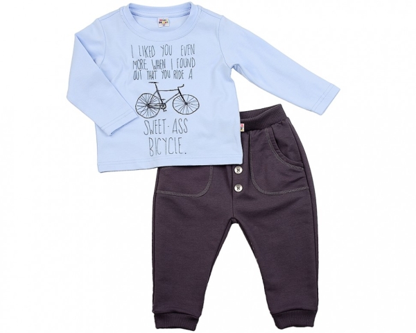 Комплект одежды для девочек Mini Maxi, модель 1420, цвет голубой - Комплекты трикотажные