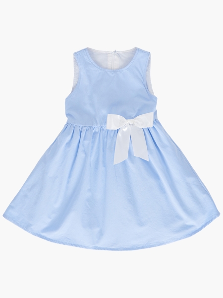 Платье для девочек Mini Maxi, модель 7112, цвет голубой - Платья для девочек с коротким рукавом