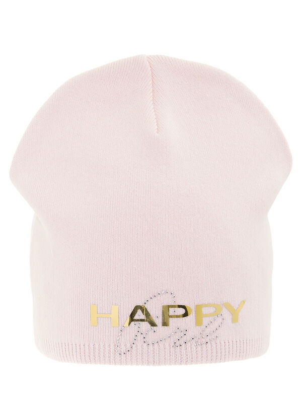 Шапка для девочки Зазеркалье, Миалт бледно-розовый, весна-осень - Для девочек весна-осень