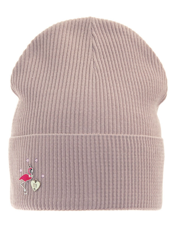 Шапка для девочки Лариса, Миалт темно-пудровый - Для девочек весна-осень