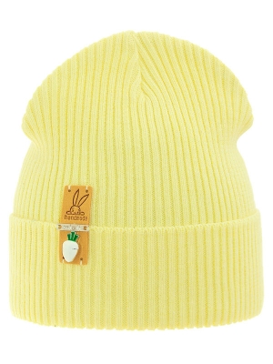 Шапка для девочки Морковка, Миалт светло-желтый, весна-осень