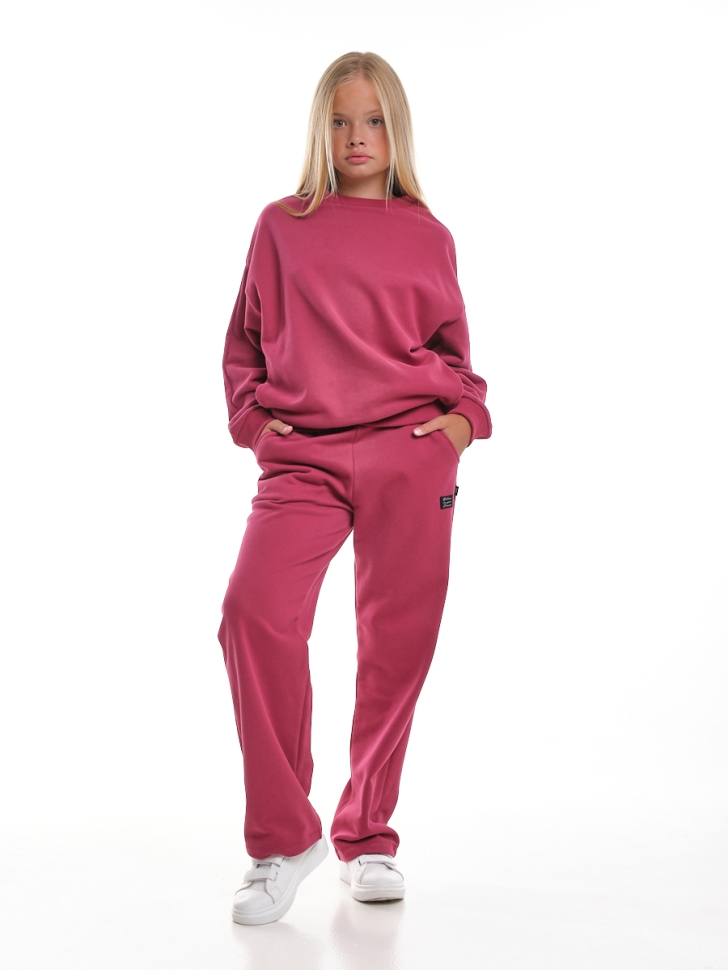 Комплект для девочек Mini Maxi, модель 6010, цвет брусничный - Костюмы спортивные