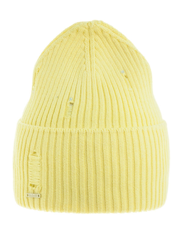 Шапка для девочки Беверли, Миалт светло-желтый, весна-осень - Для девочек весна-осень