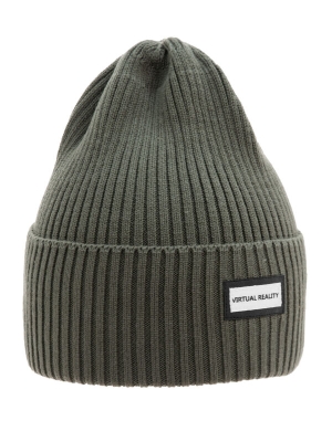 Шапка для мальчика Виртуал, Миалт серый/хаки, весна-осень